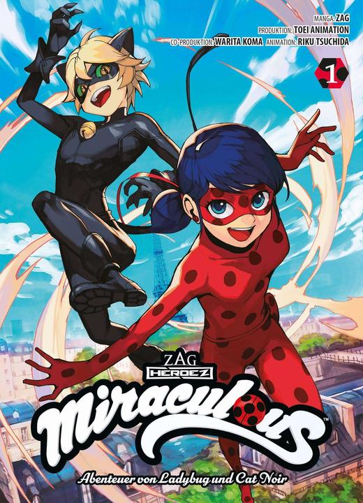 Actual product image Panini Miraculous - Die Abenteuer von Ladybug und Cat Noir (Manga) (German, Riku Tsuchida, Dorothea Klepper, Zag, Warita Koma, 2022)