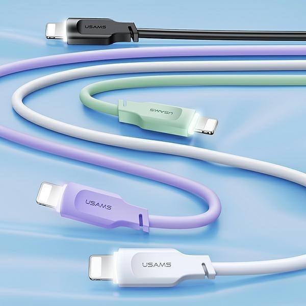 Produktbild Usams Kabel lightning Fast Charging 2,4A Lithe Series 1,2m zielonygreen SJ565USB (1.20 m, USB 3.0)