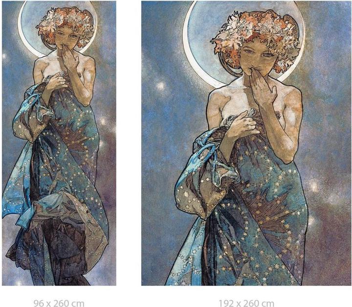 Immagine prodotto Trenddeko Mucha - Stella: la luna (96 x 260 cm)