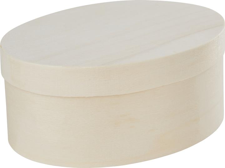 Actual product image VBS Chipboard box "Oval", 12 x 9 cm, H 5 cm
