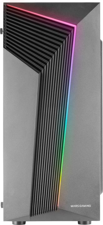 Actual product image Mars Gaming Boitier Moyen Tour Atx Mc-X7 RGB Avec Panneau Vitré (Noir) (Mini-ITX, ATX)