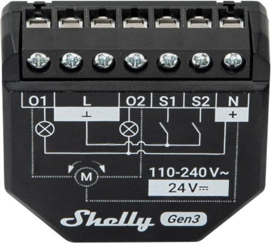 Produktbild Shelly 2PM Gen3 x4 (Schaltaktor)