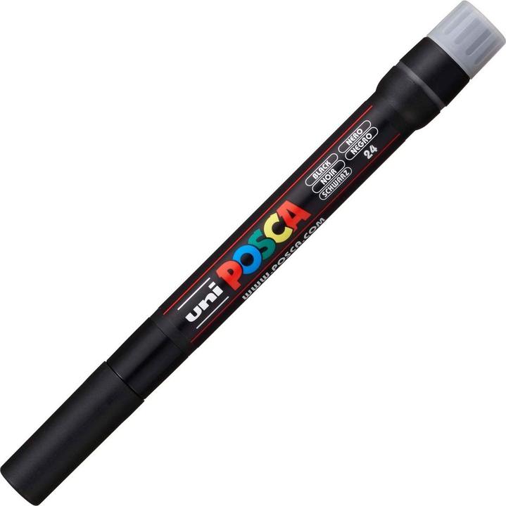 Actual product image Posca Brush tip marker (Black, 10 mm, 1 x)