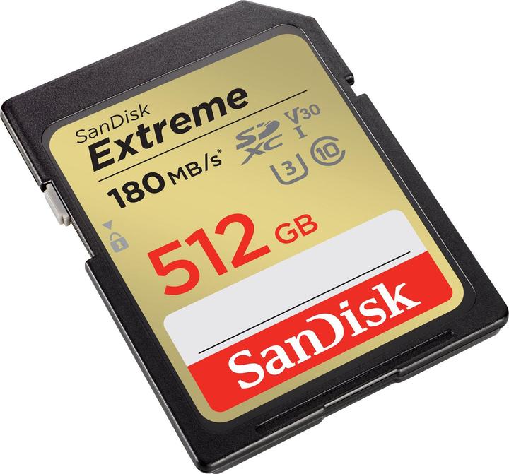 Actual product image SanDisk Extreme (512 GB, SDXC, U3, UHS-I)