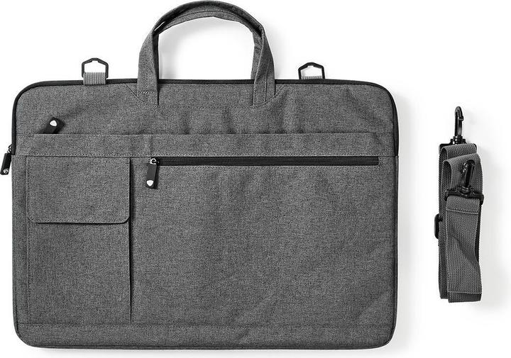 Actual product image Nedis Notebook Bag - Laptop Bag - Briefcase - Shoulder Bag - Wearing Belt - 17-18" - (18", Universal)