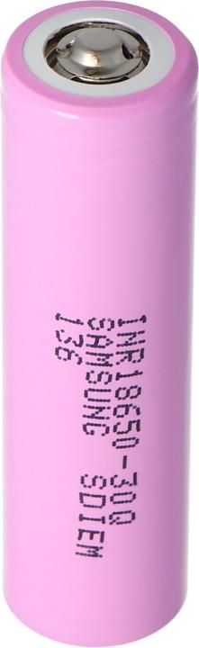 Actual product image Samsung Battery INR18650-30Q - (15A) Button Top (1 pcs., 18650, 3000 mAh)