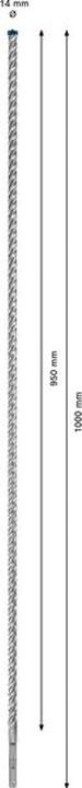 Actual product image Bosch Professional Zubehör EXPERT SDS plus-7X hammer drill, 14 x 950 x 1000 mm (14 millimetres)