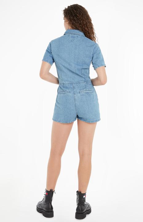 Actual product image Tommy Hilfiger Tjw Badge denim playsuit for women (M)