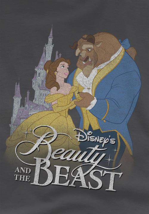 Actual product image Beauty And The Beast Childrens/Kids Belle Beast Castle T-Shirt (104)