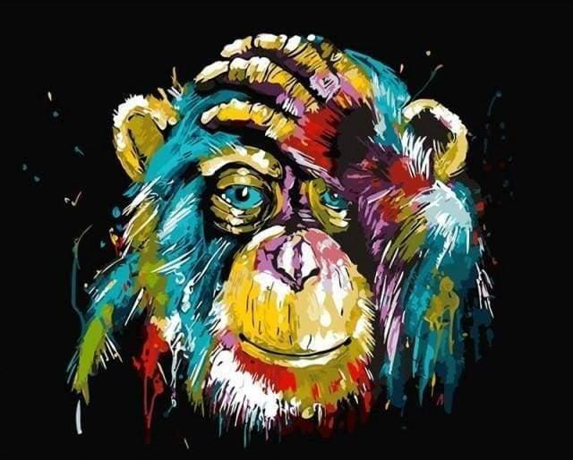 Image du produit Figured'Art Peinture par Numéros - Babouin Pop Art