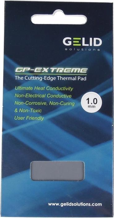 Actual product image Gelid GP-Extreme - 12 W/m-K - Gray - 80 mm - 40 mm - 1 mm (1 mm, 12 W/m K)