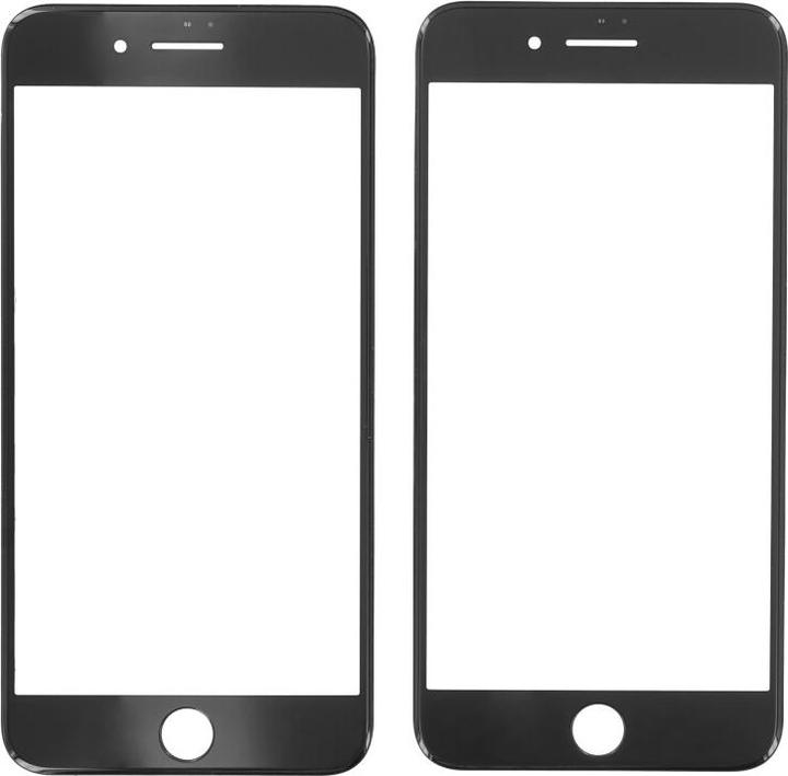 Produktbild OEM Displayglas für iPhone 7 Plus schwarz (Display, iPhone 7 Plus)