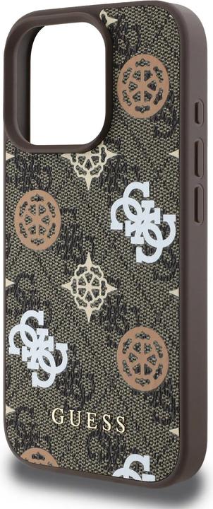 Actual product image Guess PU 4G Design Hard Case With Peony (Apple iPhone 16 Pro Max)