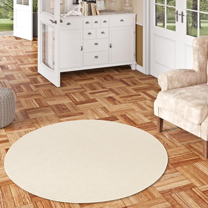 Produktbild Snapstyle Hochflor Velours Teppich Luna Rund (133 x 133 cm)