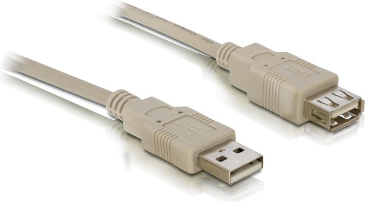 Delock Cavo di prolunga USB2.0, 3m, beige (3 m, USB 2.0)