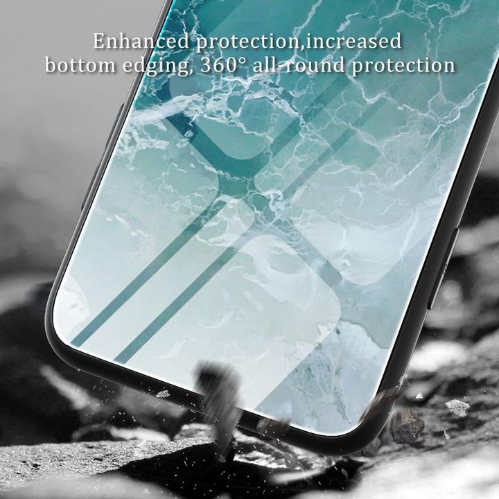Actual product image König Design Case Mobile Protection for Apple iPhone 12 13 14 Pro Max mini Plus Case Glass Cover (Apple iPhone XR)