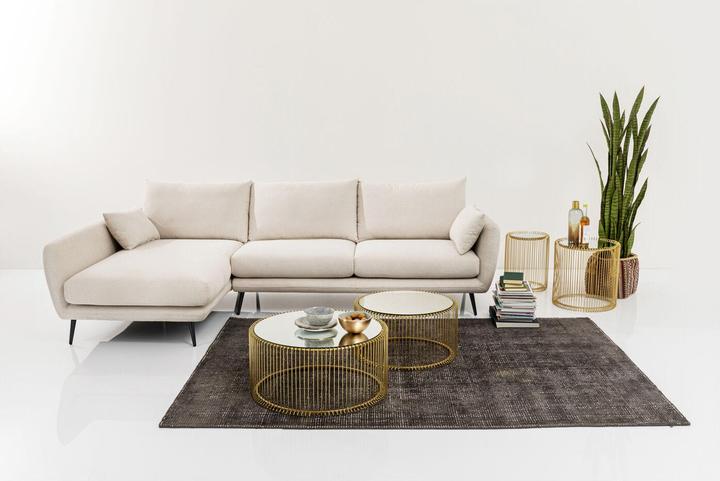 Actual product image Kare Design Corner Sofa Amalfi Left Cream 275cm (Corner sofa)