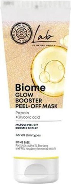 Natura Siberica Lab Biome Glow Booster Peel-Off Gesichtsmaske 75ml (75 ml)