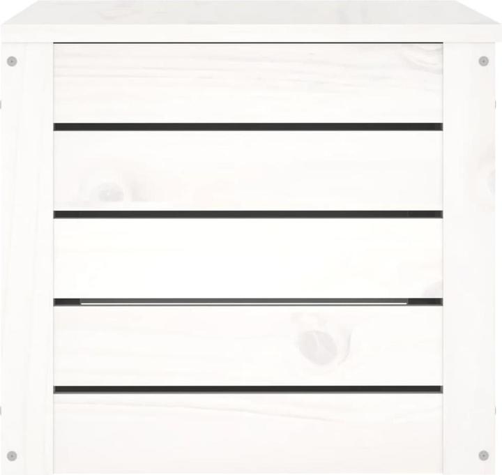 Produktbild VidaXL Truhe Weiss 59,5x36,5x33 cm Massivholz Kiefer,Farbe