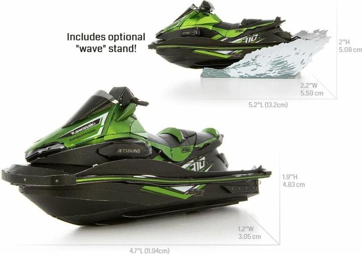 Produktbild Metal Earth 3D-Puzzle Kawasaki Jet Ski Ultra 310LX (ICONX) (1 Teile)