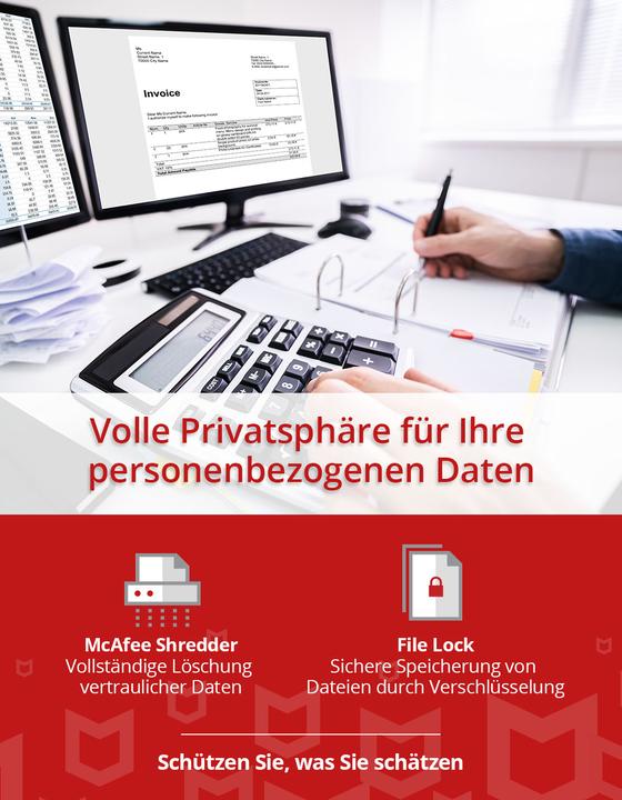 Actual product image McAfee LiveSafe (1 User, 12 months)