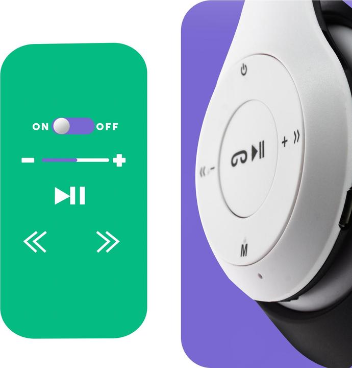 Produktbild Avizar P15 Audio Over-ear Kopfhörer Bluetooth (6 h, Kabellos)