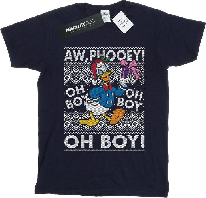 Immagine prodotto Disney Donald Duck Christmas Fair Isle Maglietta Ampia Donna (XXL)