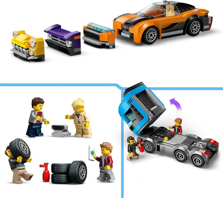 Immagine prodotto LEGO Trasportatore di auto con auto sportiva (60408, LEGO City)