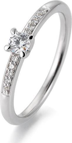 Image du produit Breuning Bague de fiançailles Pavé (53, Or 750/18 K)