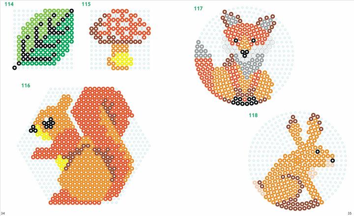 Actual product image My colourful pattern book - Ironing beads