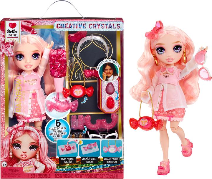 Actual product image Nobrand Rainbow High Crystal Fashion Doll Bella