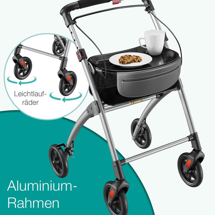 Immagine prodotto Aktivshop Wohnungsrollator, Rollator schmal für die Wohnung, extra schmal, Innenrollator