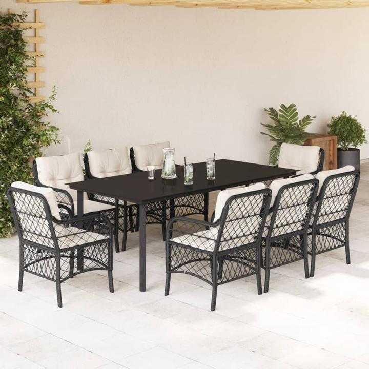Immagine prodotto VidaXL Set da salotto da giardino da 10 pezzi con cuscini (200 cm)