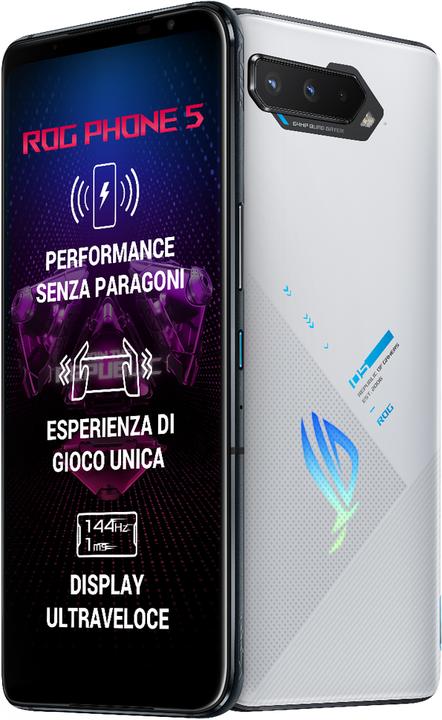 Produktbild ASUS ROG Phone 5 (12GB) (256 GB, Storm White, 6.78", Dual SIM, 64 Mpx, 5G)