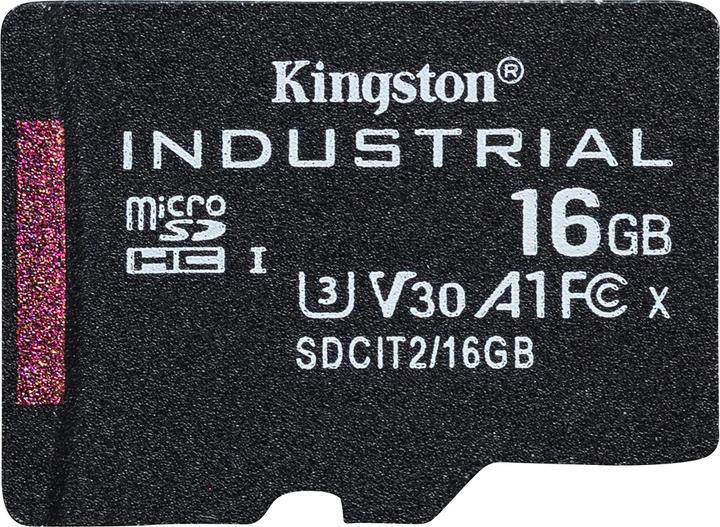 Actual product image Kingston microSDHC Industrial (16 GB, microSDHC, U3, UHS-I)