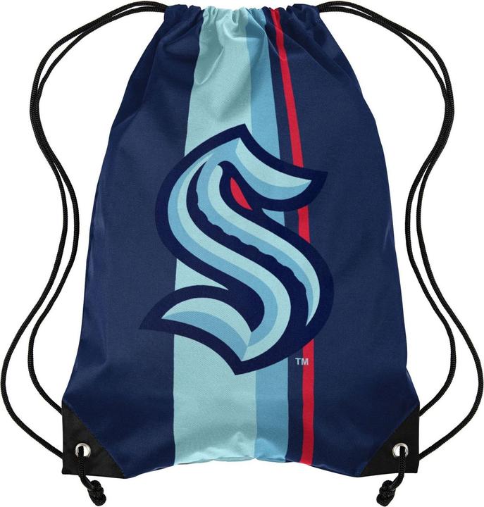 Actual product image Foco Gym Bag NHL Drawstring Gym Bag Seattle Kraken