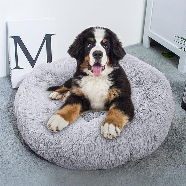 Actual product image Intirilife Pet Bed in Grey Diameter 100 cm (Dog, Cat)
