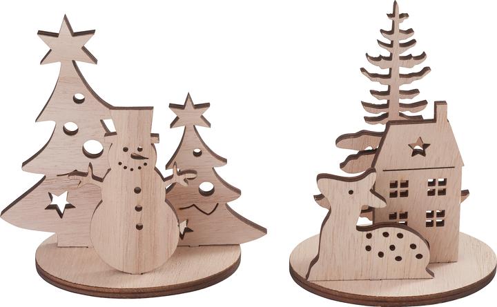 Image du produit VBS Motifs à piquer en bois / fiches, lot de 2