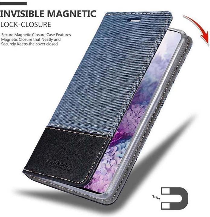 Produktbild Cadorabo Book Jeans Optik Cover (Samsung Galaxy S20+)