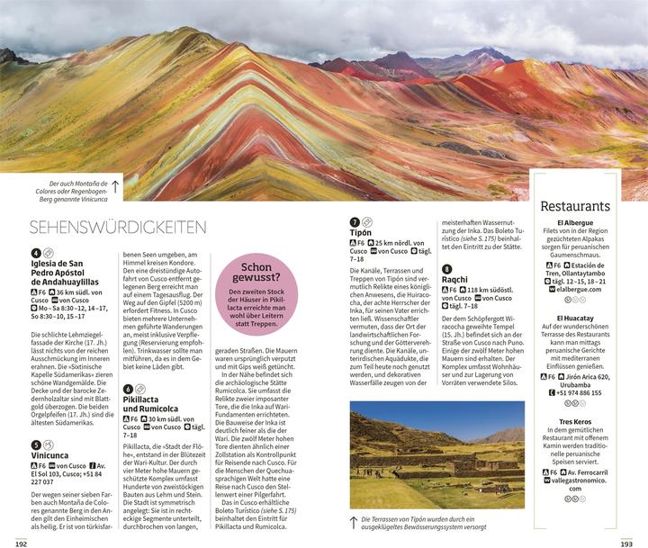 Immagine prodotto DK Vis a Vis Peru (Tedesco, DK Verlag Viaggi, 2024)