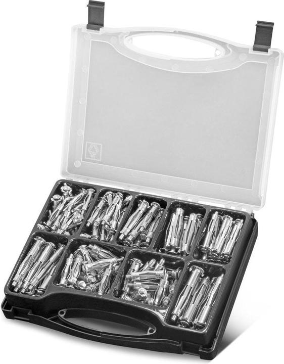 Stahlwerk Set di tappi per cavità in metallo da 141 pezzi con viti preassemblate (141 pz.)