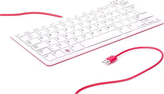 Actual product image Raspberry Pi Official WHITE keyboard for QWERTZ (DE) (DE, Cable)
