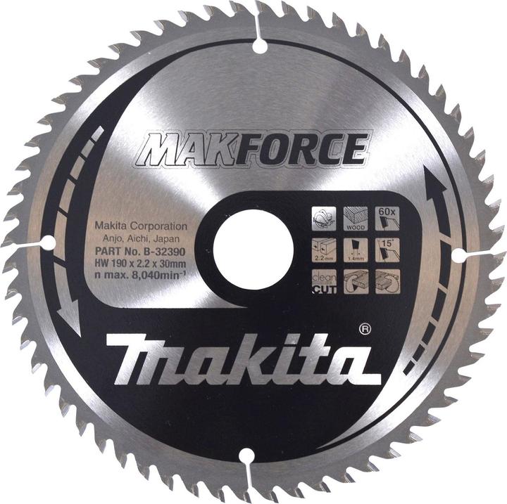 Makita MAKFORCE Sägeb. 190x30x60Z