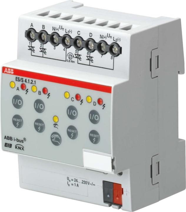 Actual product image ABB Switch actuator 4-fold ES/S4.1.2.1 1A REG ES/S4.1.2.1 (Switch actuator)