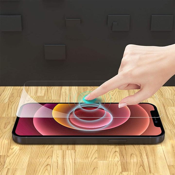 Produktbild Apfelkiste - Panzer Glas Displayschutzfolie mit Montagerahmen (2er Set) (2 Stück, Apple iPhone 13 Pro Max)