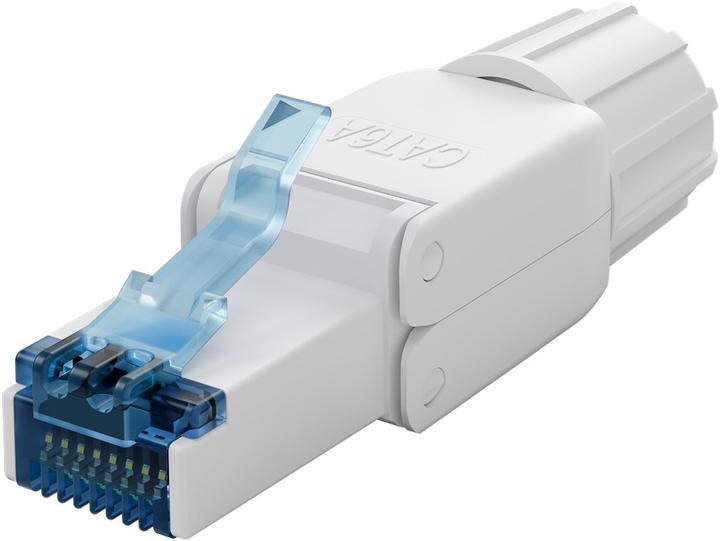 Goobay CAT 6A feldkonfektionierbarer RJ45-Stecker, UTP ungeschirmt (Netzwerkkabel Stecker)
