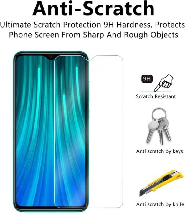 Produktbild Screenguard Xiaomi Redmi Note 8 Pro Panzerglas Schutzfolie Case Friendly Design (1 Stück, Xiaomi Redmi Note 8 Pro)