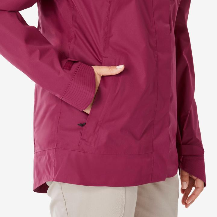 Produktbild Quechua Wanderjacke Damen wasserdicht - NH500 violett (L)
