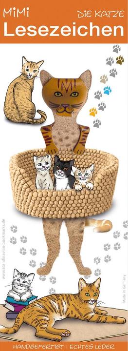 Scandinavian Bookmarks Bookmark cat, brown
