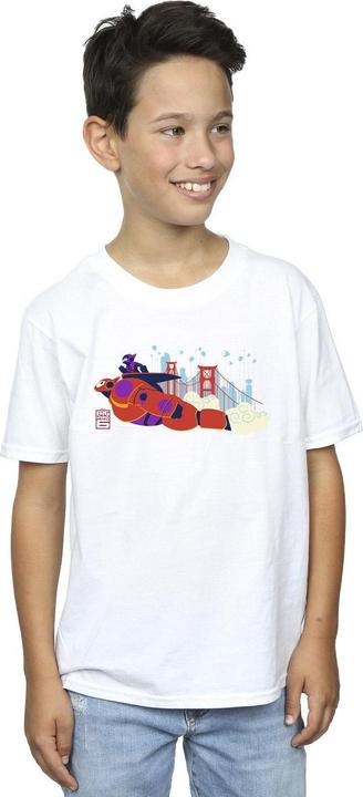 Actual product image Disney Boys Big Hero 6 Baymax Hiro Bridge T-Shirt (152, 158)